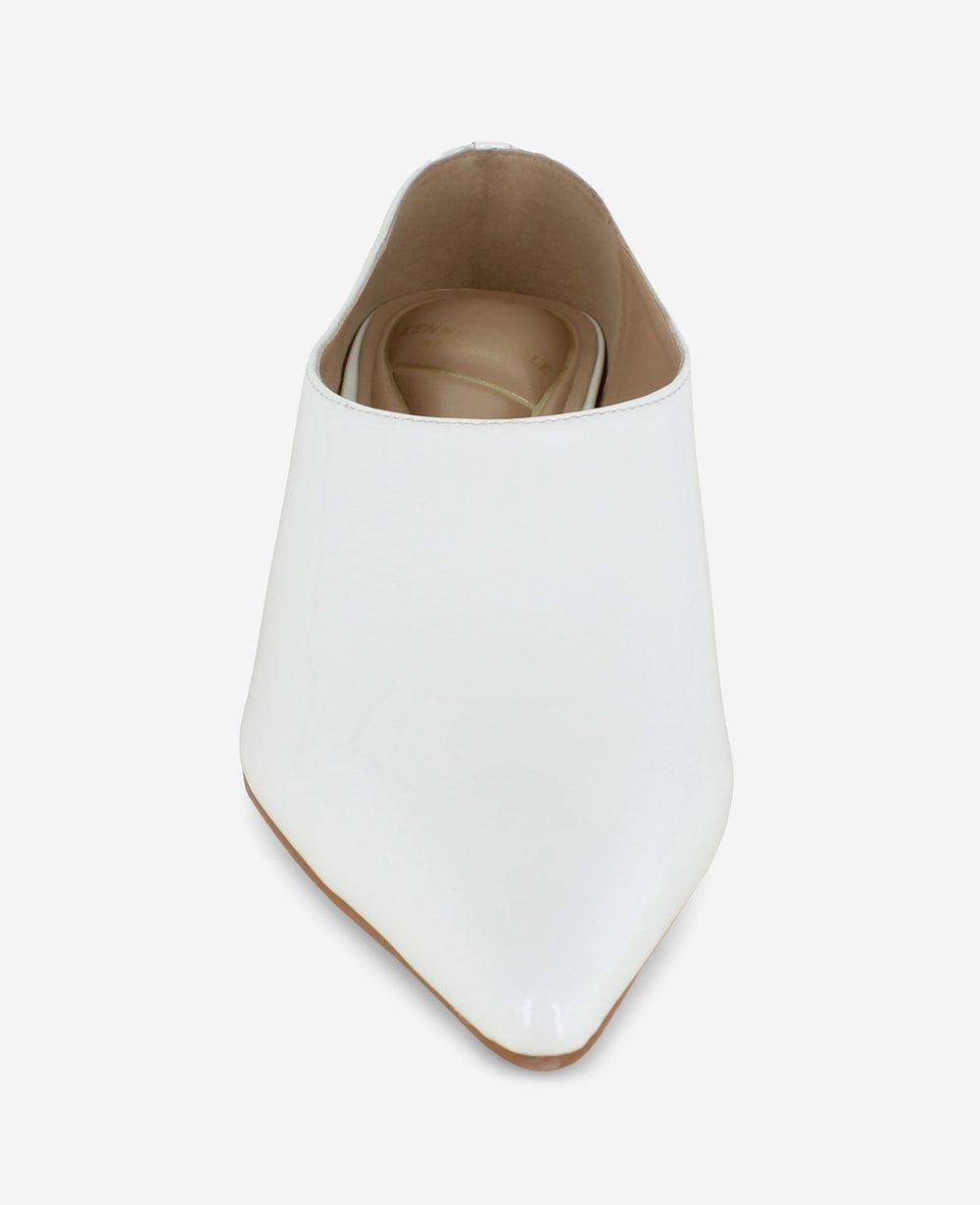 Shop Linxie White Patent Kitten Heel Pump | Kenneth Cole | Kenneth Cole SNOW PATENT