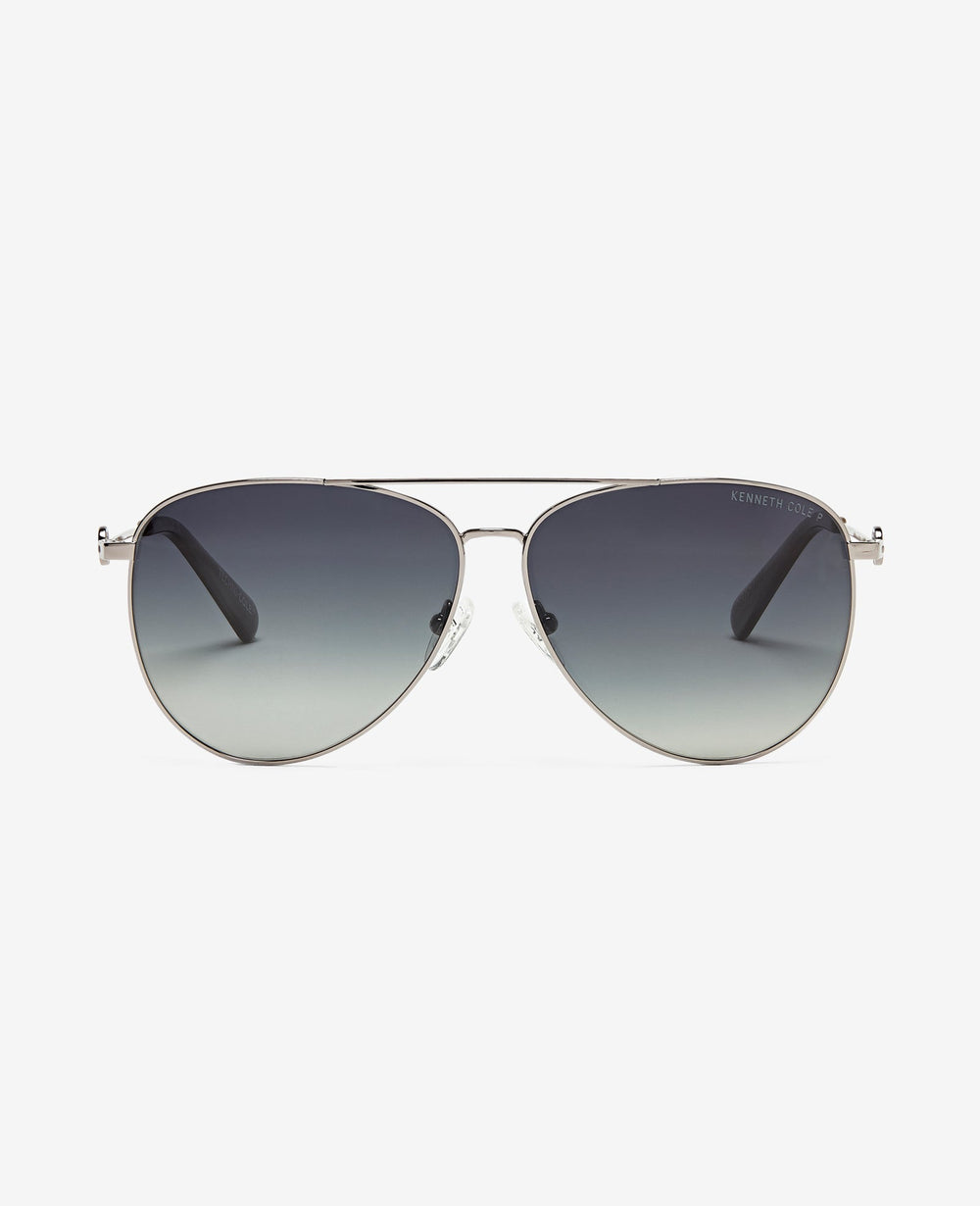 Shop Pilot Titanium Aviator Sunglasses | Kenneth Cole | Kenneth Cole NICKELTIN