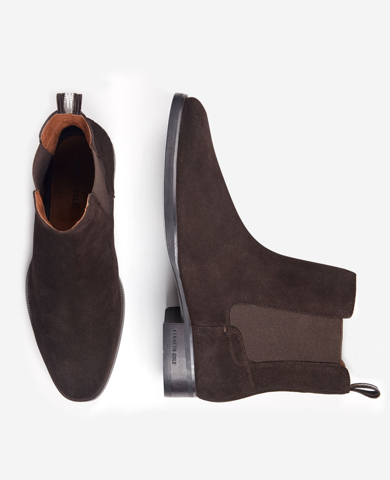 Raymond Suede Chelsea Boot for Men, Mocha | Kenneth Cole | Kenneth Cole MOCHA SUEDE