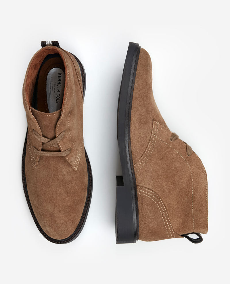 Wilhem Suede Chukka Boots for Men, Tobacco | Kenneth Cole | Kenneth Cole TOBACCO SUEDE
