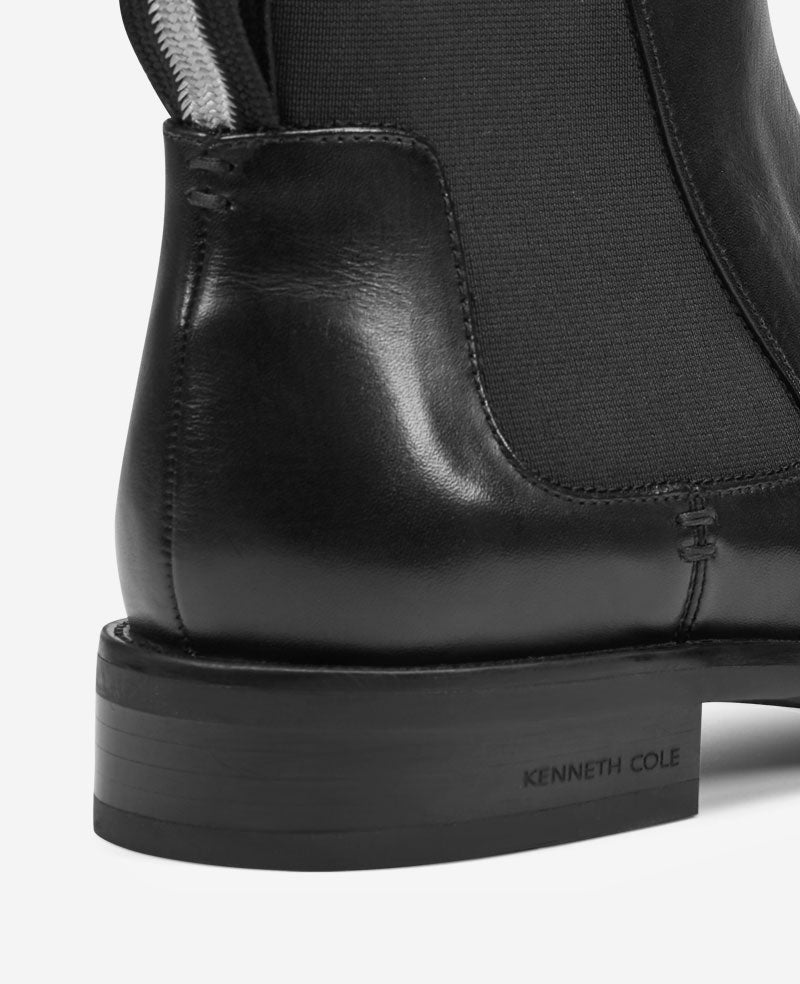 Tully Chelsea Boot for Men, Black Leather | KC | Kenneth Cole BLACK LEATHER