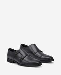 Charles Double Monk Strap Oxford – Charcole | Kenneth Cole | Kenneth Cole CHARCOLE LEATHER