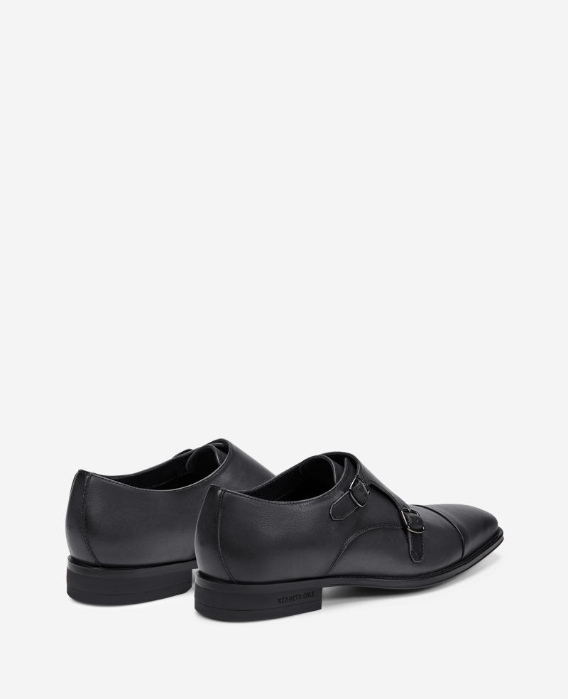 Charles Double Monk Strap Oxford – Charcole | Kenneth Cole | Kenneth Cole CHARCOLE LEATHER