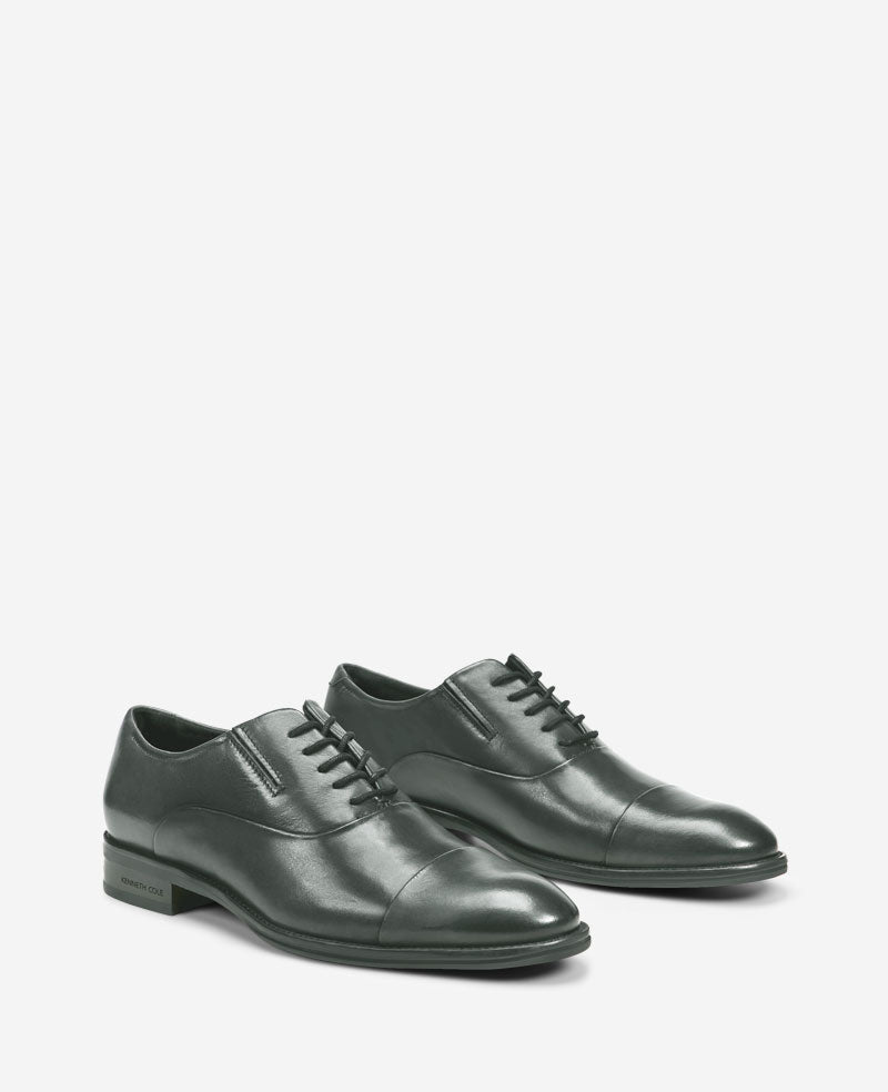 Tully Cap Toe Oxford | Kenneth Cole CHARCOLE LEATHER