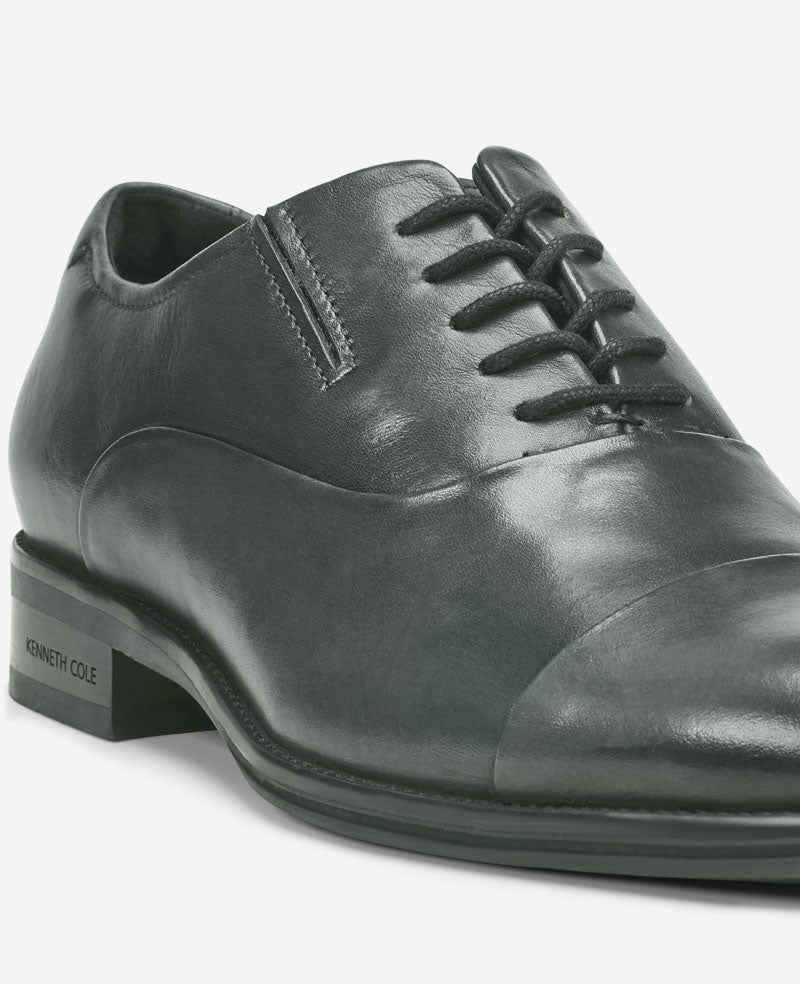 Tully Cap Toe Oxford | Kenneth Cole CHARCOLE LEATHER
