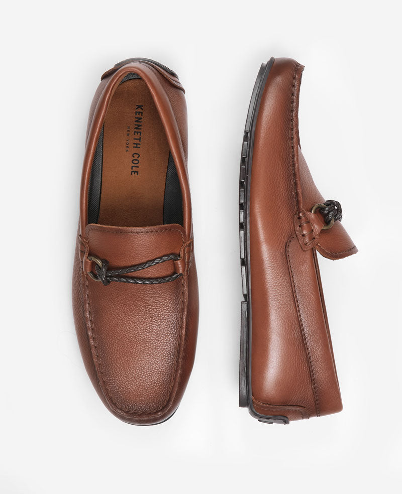 Dominic Driving Moc | Kenneth Cole COGNAC LEATHER