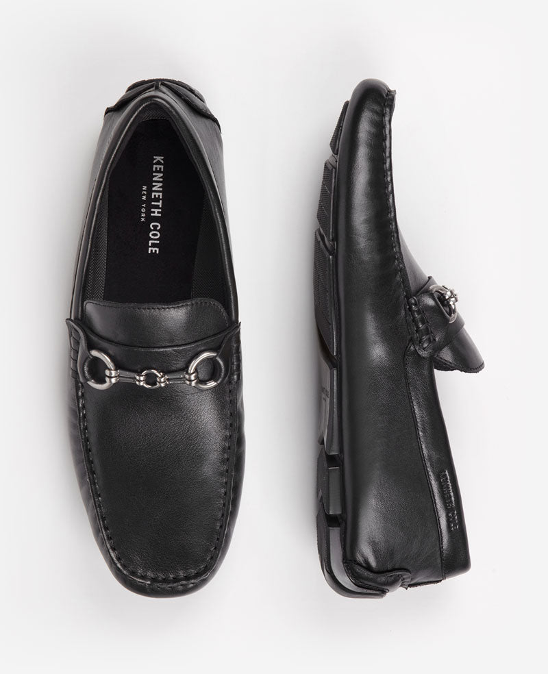 Shop Theme Bit Driver Loafers for Men, Black | Kenneth Cole | Kenneth Cole BLACK