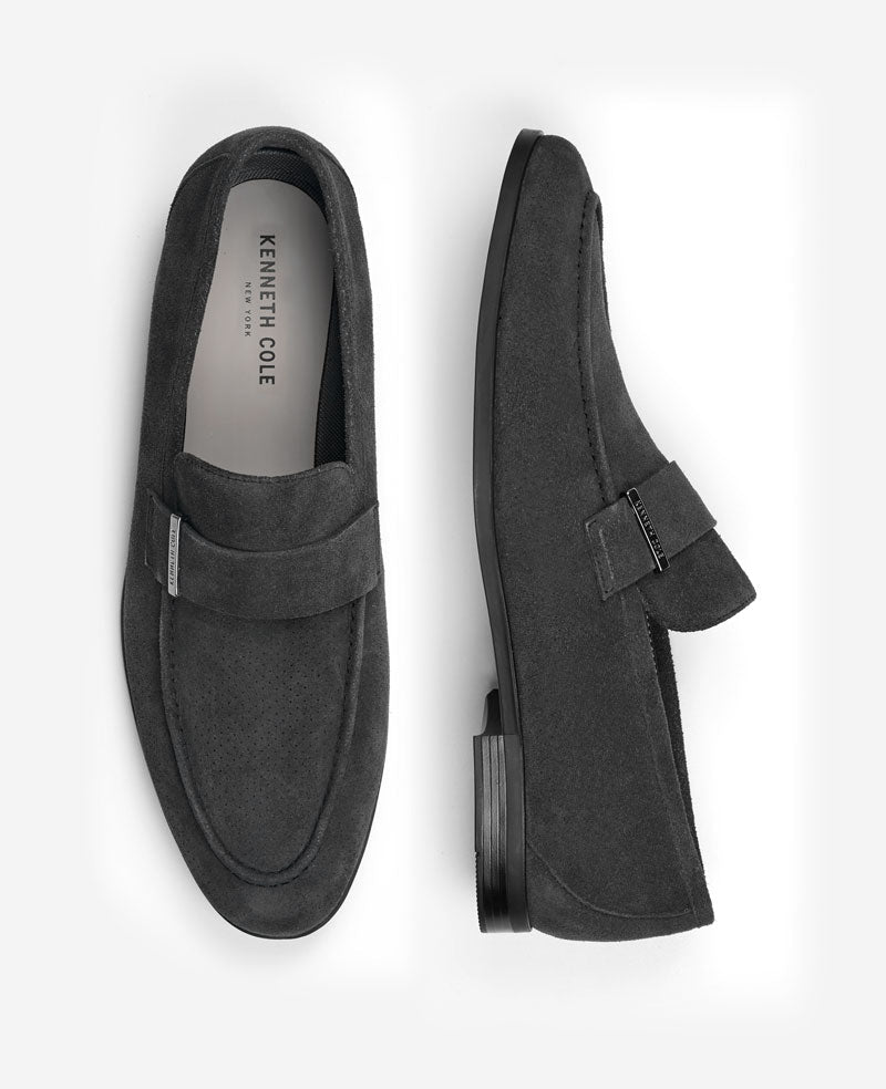 Sylvan Slip-on Loafer | Kenneth Cole CHARCOLE SUEDE