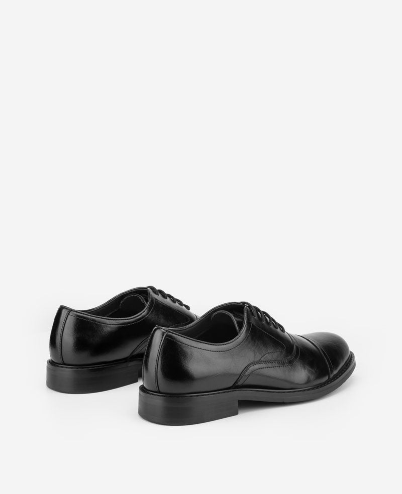 REACTION - Lawstin Cap Toe Oxford Shoes for Men, Black | KC | Kenneth Cole BLACK