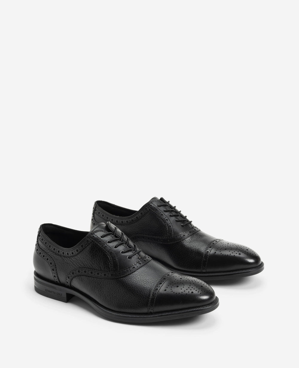 Futurepod Leather Oxford—Medallion Cap Toe | Kenneth Cole | Kenneth Cole BLACK