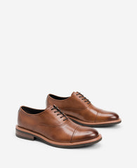 Klay Cognac Oxfords – Vegan Leather & Flex Comfort | KC | Kenneth Cole COGNAC