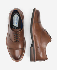 Klay Cognac Oxfords – Vegan Leather & Flex Comfort | KC | Kenneth Cole COGNAC