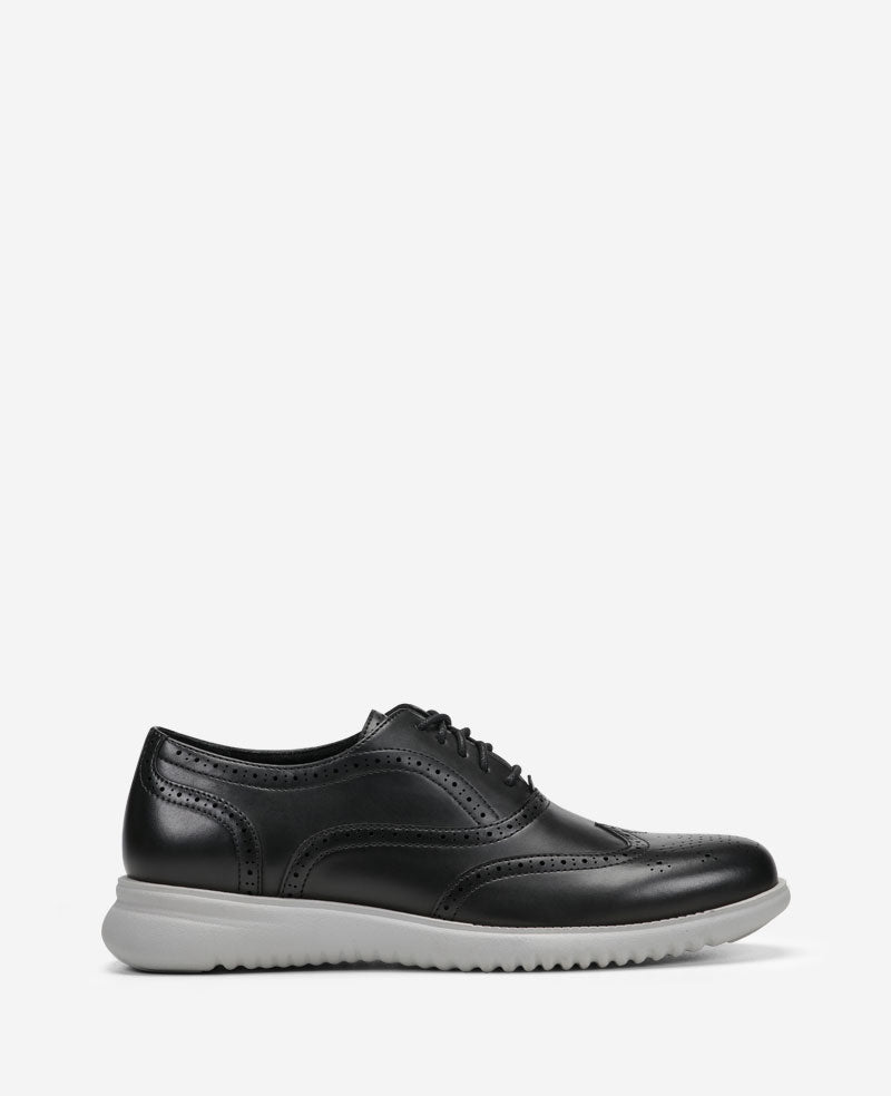 REACTION - Nio Wing Lace Up Shoes for Men, Black | KC | Kenneth Cole BLACK
