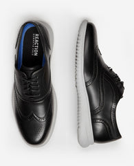REACTION - Nio Wing Lace Up Shoes for Men, Black | KC | Kenneth Cole BLACK