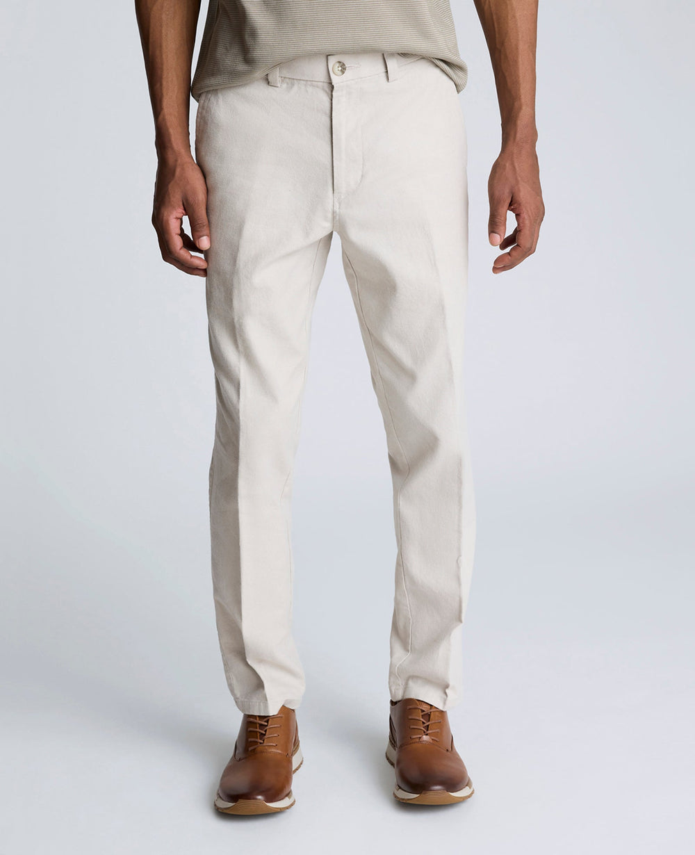 Men’s Linen-Blend Slim Fit Chino—Flat Front | Kenneth Cole | Kenneth Cole STRING