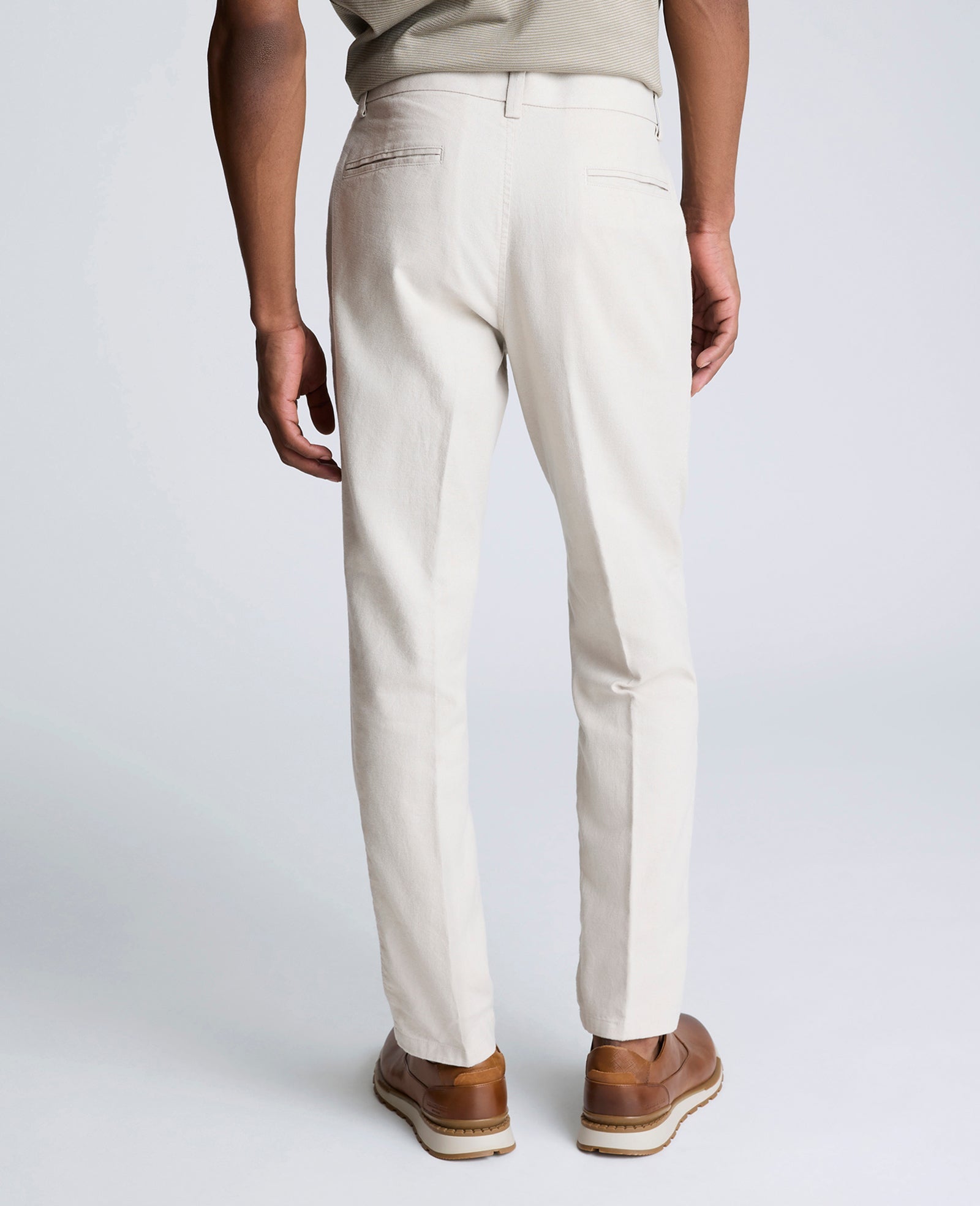 Men’s Linen-Blend Slim Fit Chino—Flat Front | Kenneth Cole | Kenneth Cole STRING