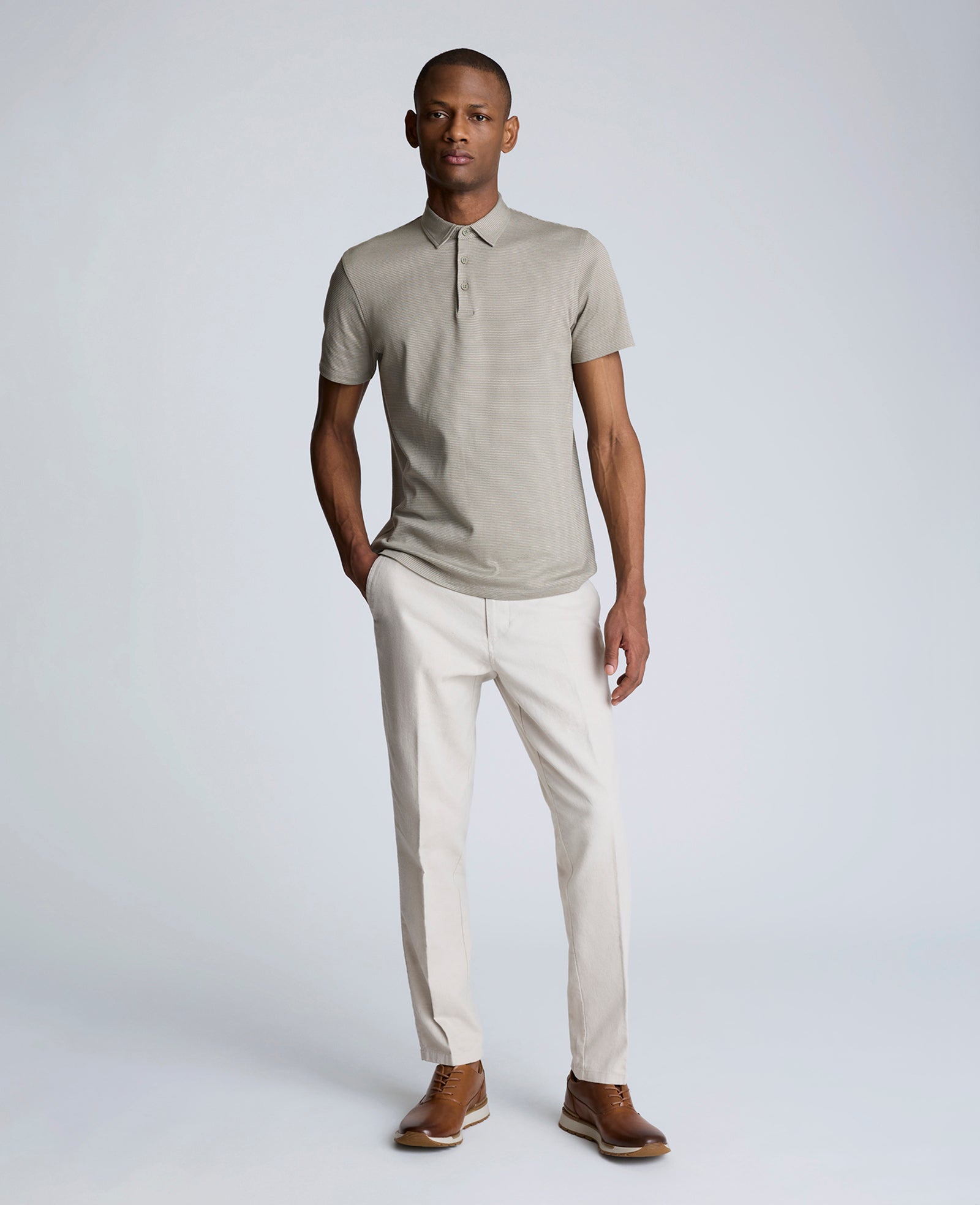Men’s Linen-Blend Slim Fit Chino—Flat Front | Kenneth Cole | Kenneth Cole STRING