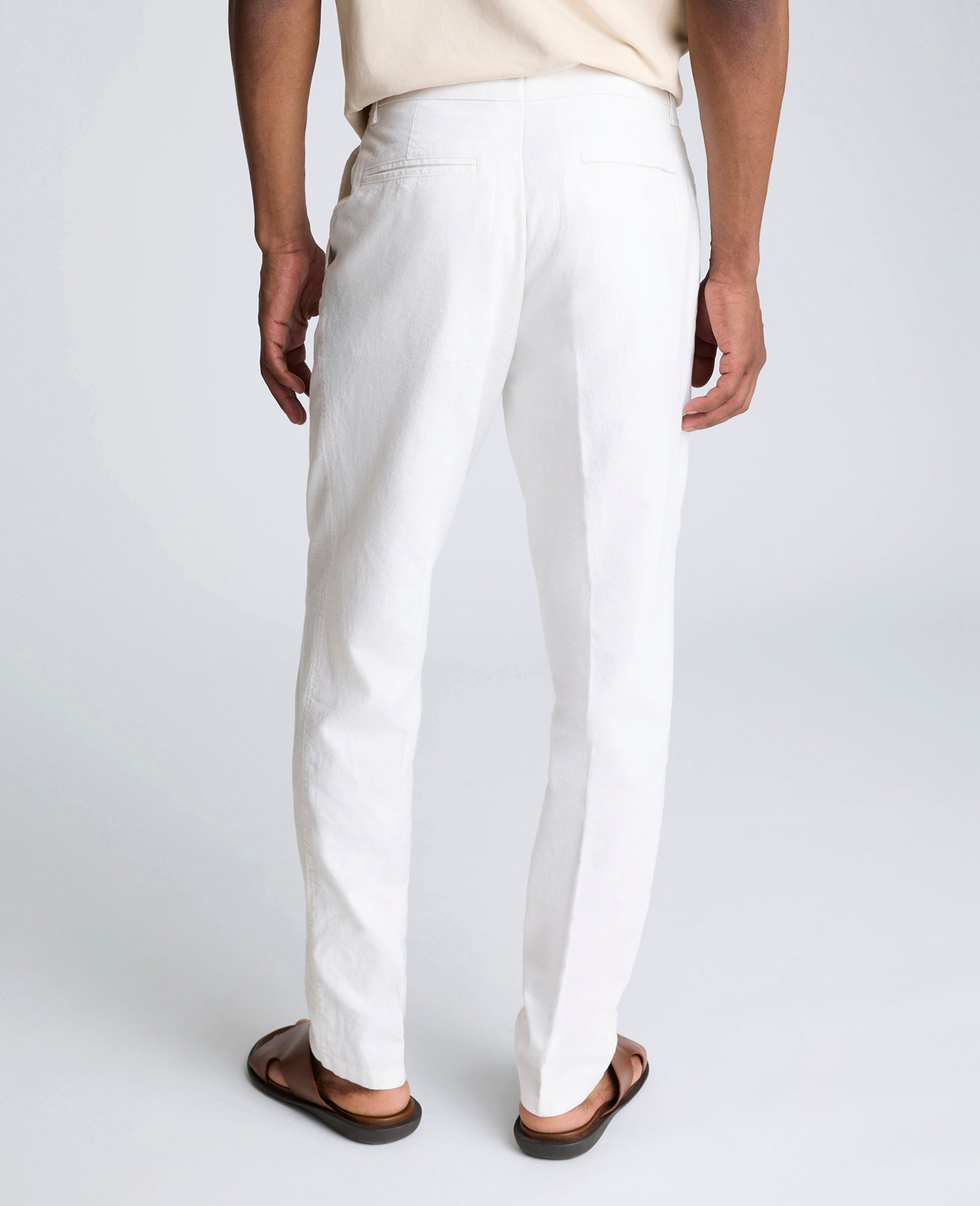 Shop Men’s White Linen Slim Fit Chino Pants – Kenneth Cole | Kenneth Cole WHITE