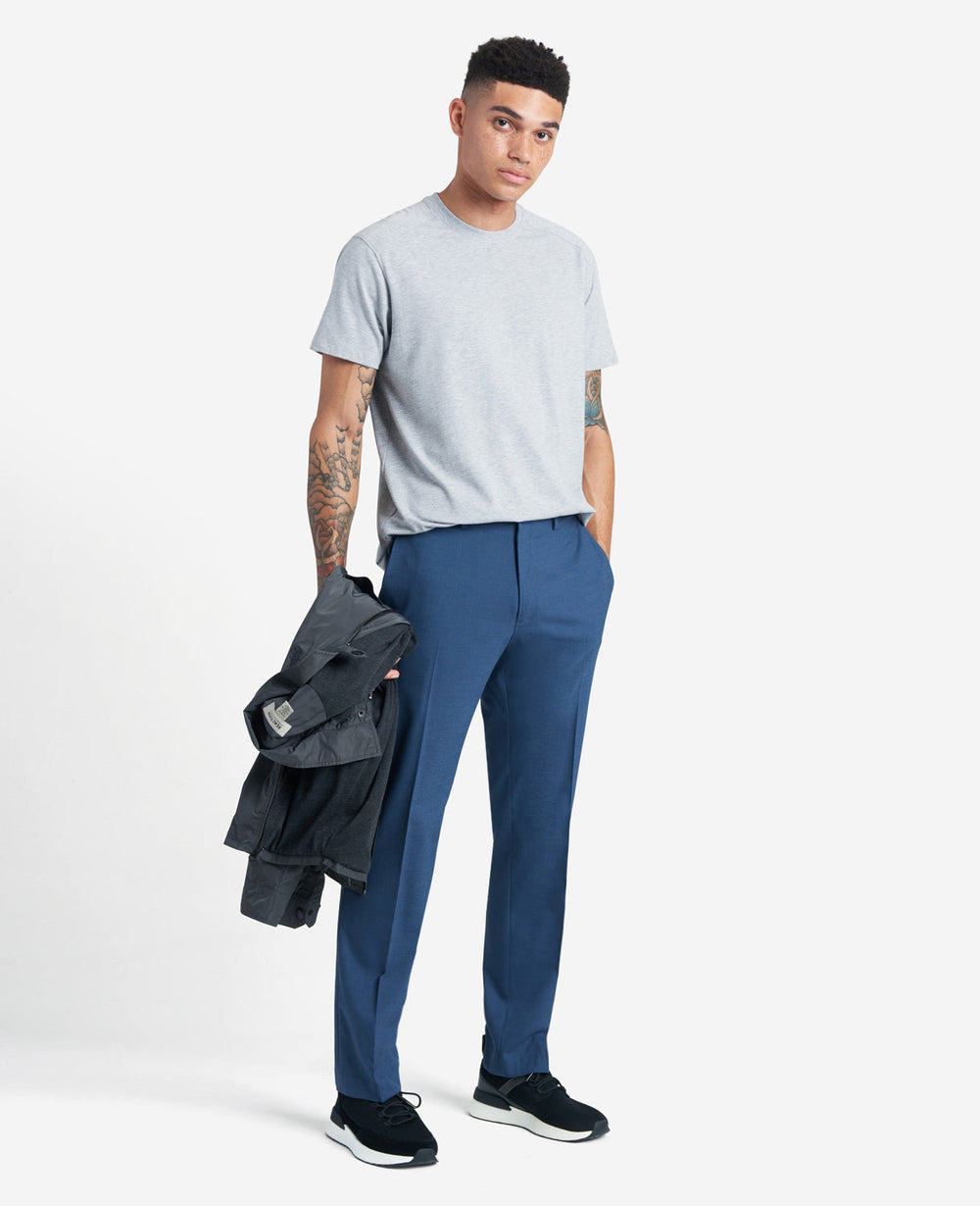 Shop Slim-Fit Stretch Twill Dress Pant – Chambray | KC | Kenneth Cole CHAMBRAY