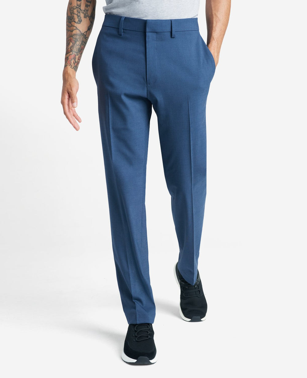 Shop Slim-Fit Stretch Twill Dress Pant – Chambray | KC | Kenneth Cole CHAMBRAY