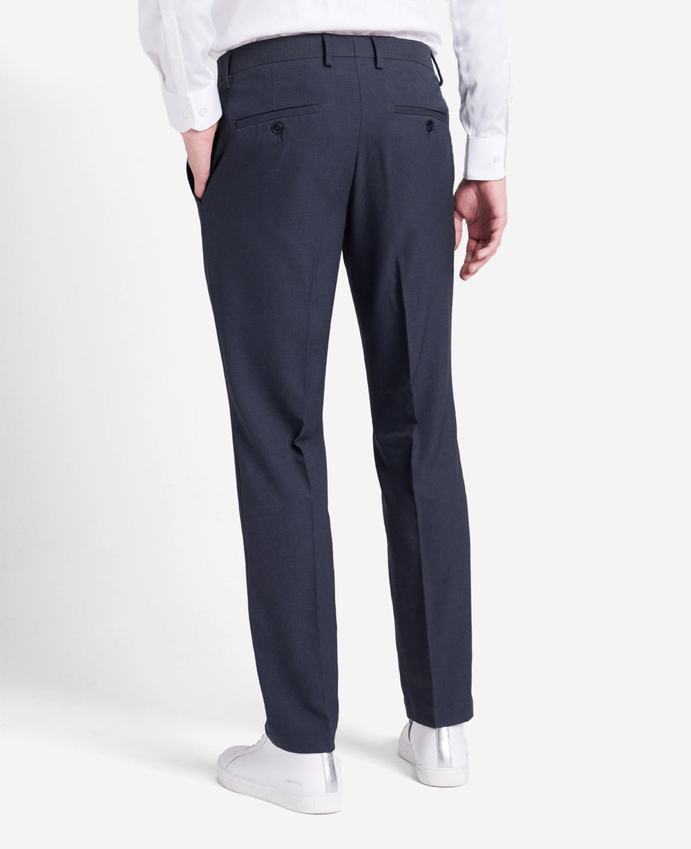 Shop Stretch Modern-Fit Dress Pant – Navy | Kenneth Cole | Kenneth Cole NAVY