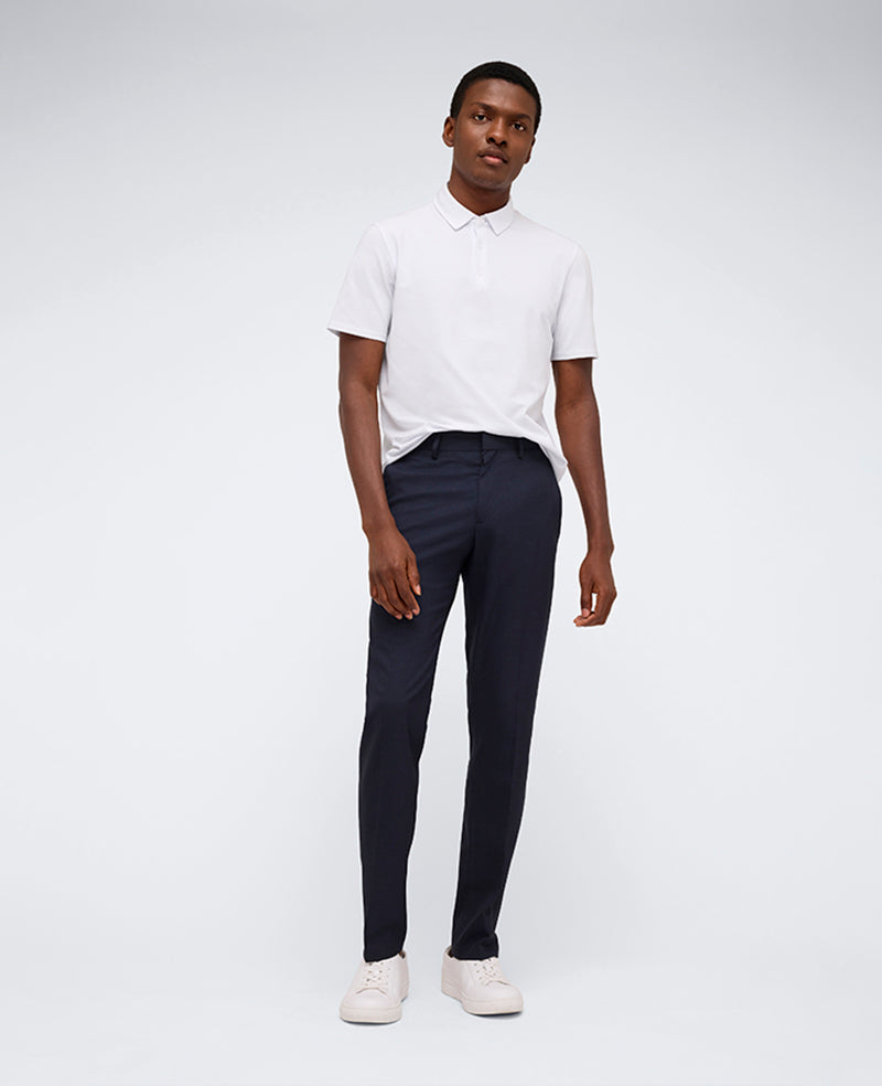 Shop Slim-Fit Stretch Twill Dress Pant – Navy | Kenneth Cole | Kenneth Cole DARK NAVY