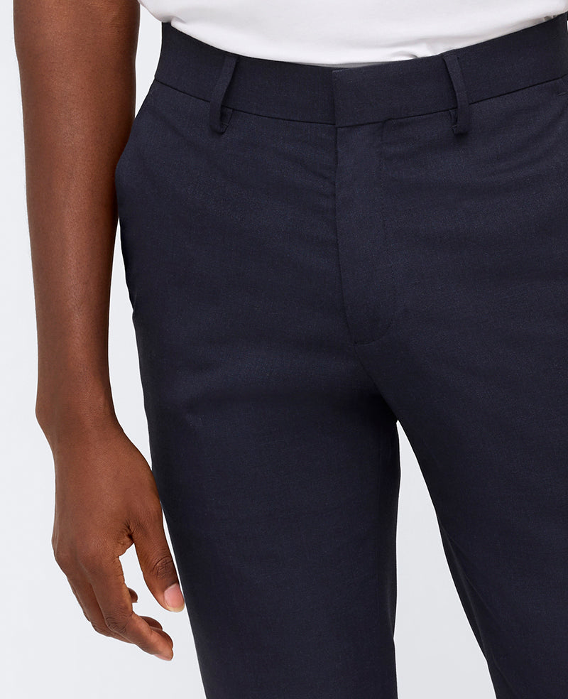 Shop Slim-Fit Stretch Twill Dress Pant – Navy | Kenneth Cole | Kenneth Cole DARK NAVY