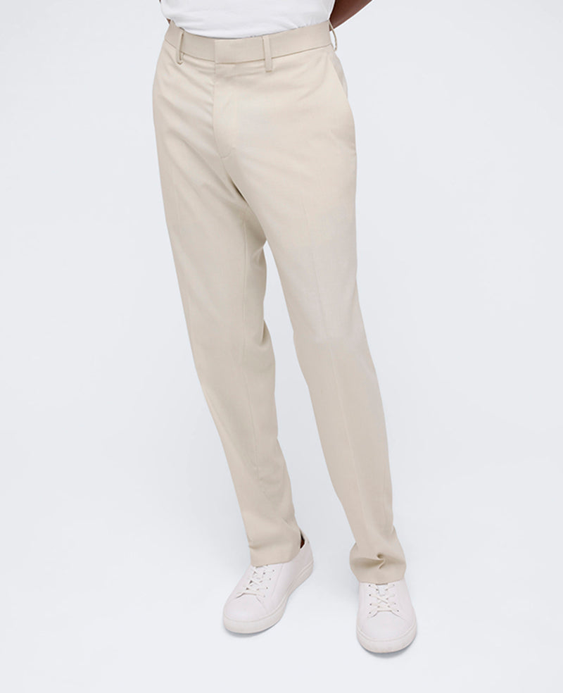 Shop Slim-Fit Stretch Twill Dress Pant – Natural | Kenneth Cole | Kenneth Cole NATURAL