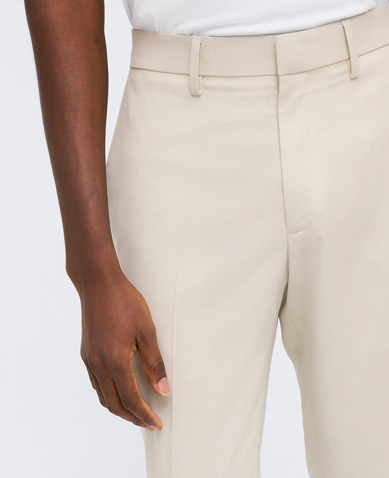 Shop Slim-Fit Stretch Twill Dress Pant – Natural | Kenneth Cole | Kenneth Cole NATURAL