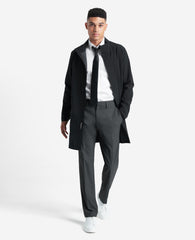 Shop Slim-Fit Stretch Twill Dress Pant – Grey | Kenneth Cole | Kenneth Cole DK. HTR. GREY