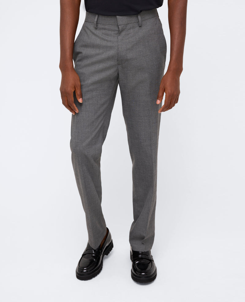 Slim-Fit Stretch Twill Dress Pant, Medium Grey | Kenneth Cole | Kenneth Cole MED. GREY