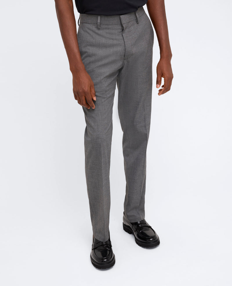 Slim-Fit Stretch Twill Dress Pant, Medium Grey | Kenneth Cole | Kenneth Cole MED. GREY