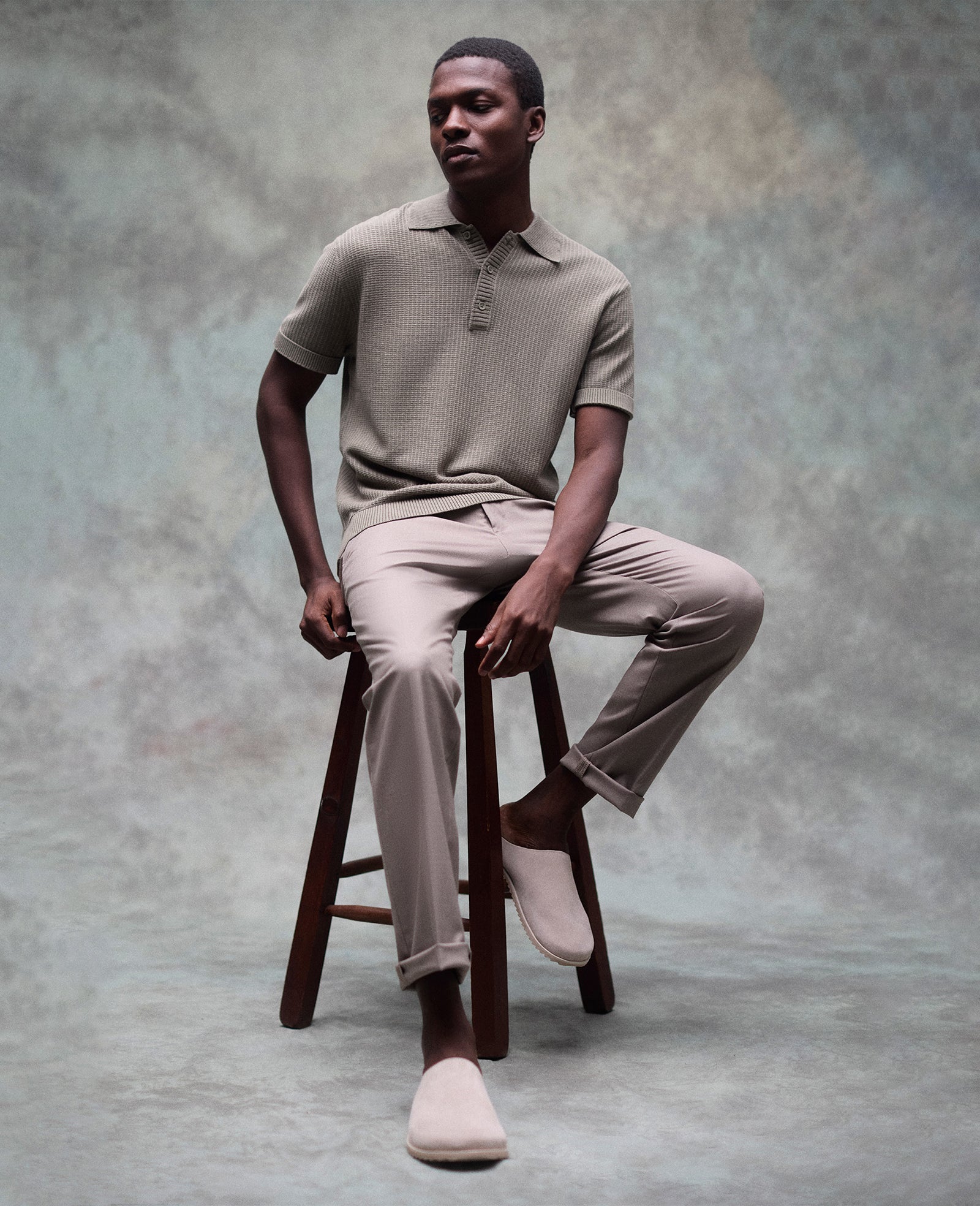 Shop Slim-Fit Stretch Twill Dress Pant, Oatmeal | Kenneth Cole | Kenneth Cole OATMEAL
