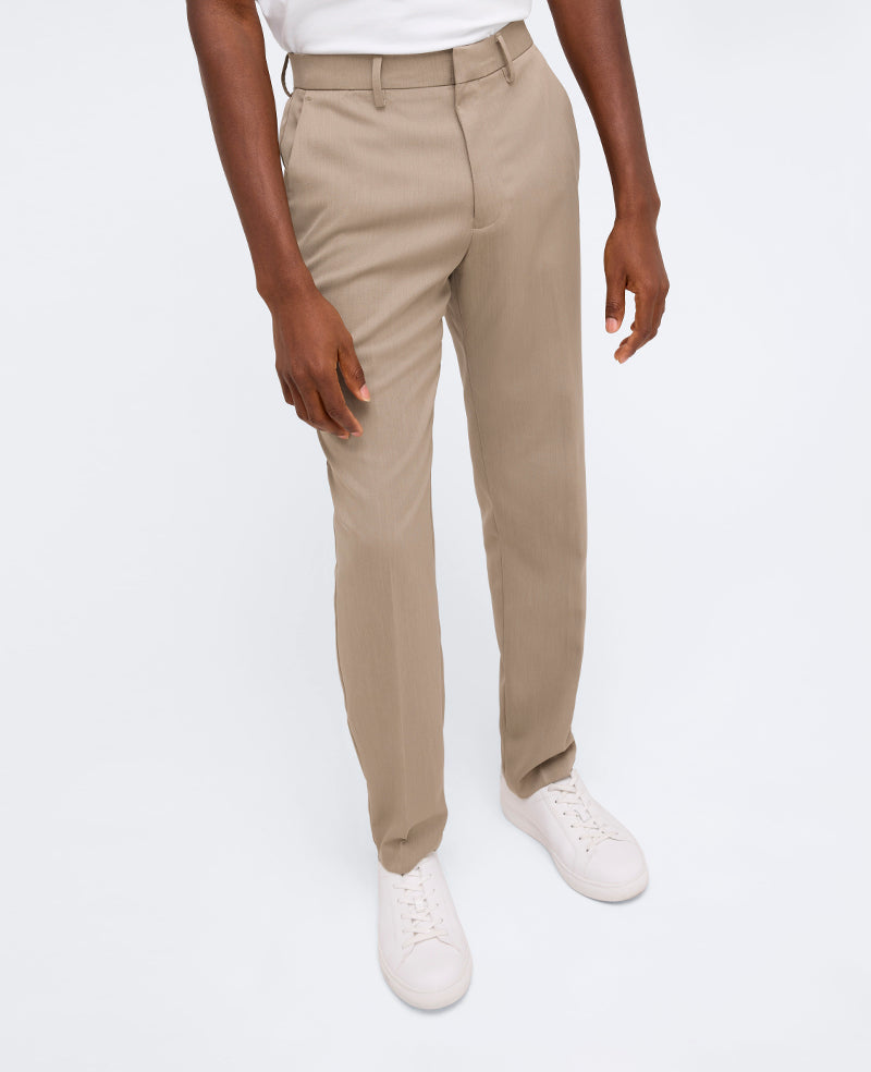 Shop Slim-Fit Stretch Twill Dress Pant, Oatmeal | Kenneth Cole | Kenneth Cole OATMEAL