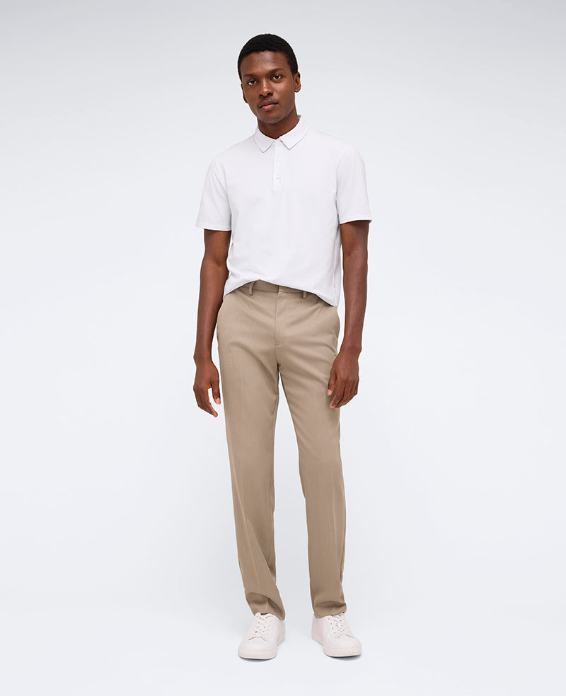 Shop Slim-Fit Stretch Twill Dress Pant, Oatmeal | Kenneth Cole | Kenneth Cole OATMEAL