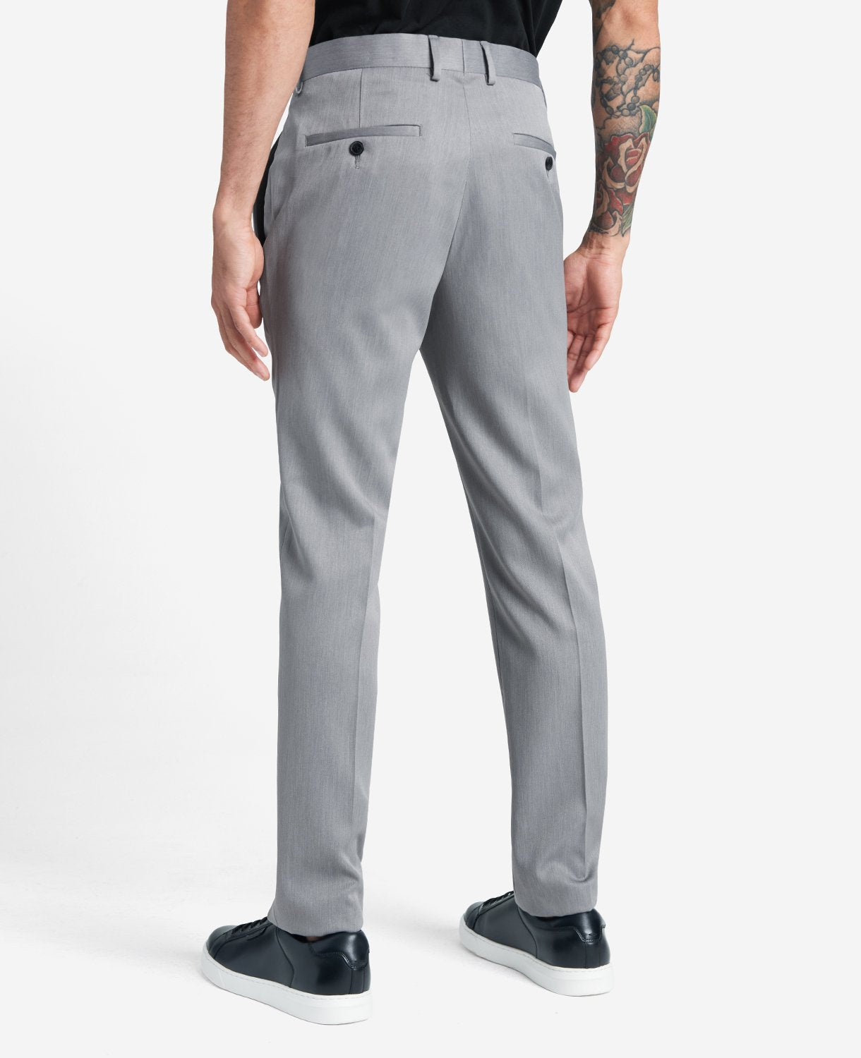 Shop Slim-Fit Stretch Dress Pant, Heather Grey | Kenneth Cole | Kenneth Cole HEATHER GREY