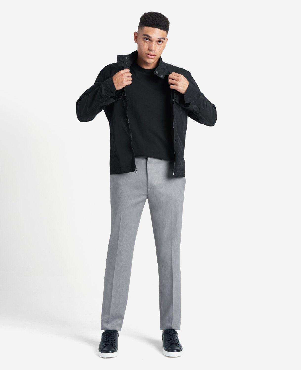 Shop Slim-Fit Stretch Dress Pant, Heather Grey | Kenneth Cole | Kenneth Cole HEATHER GREY