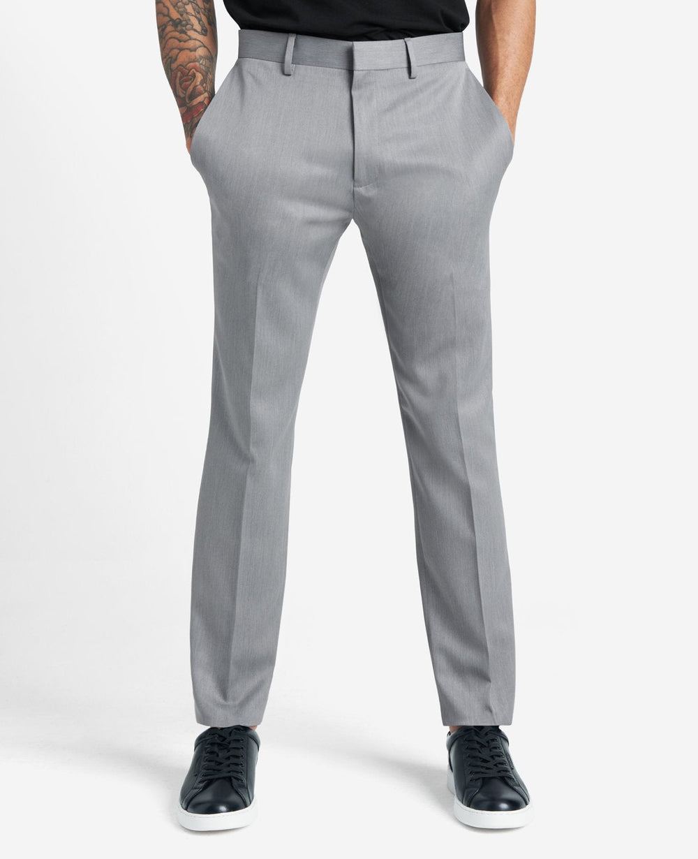 Shop Slim-Fit Stretch Dress Pant, Heather Grey | Kenneth Cole | Kenneth Cole HEATHER GREY