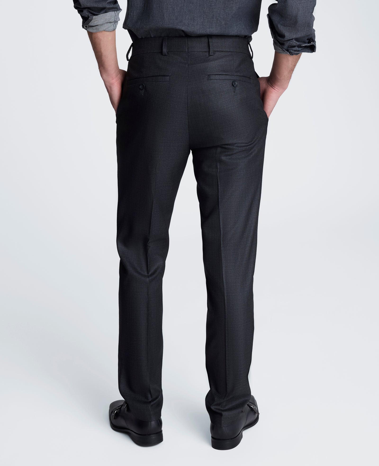 Stretch Suit Separate Pant | Kenneth Cole GUN METAL