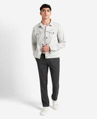 Modern-Fit Stretch Trouser – Charcoal Check | Kenneth Cole | Kenneth Cole CHARCOAL