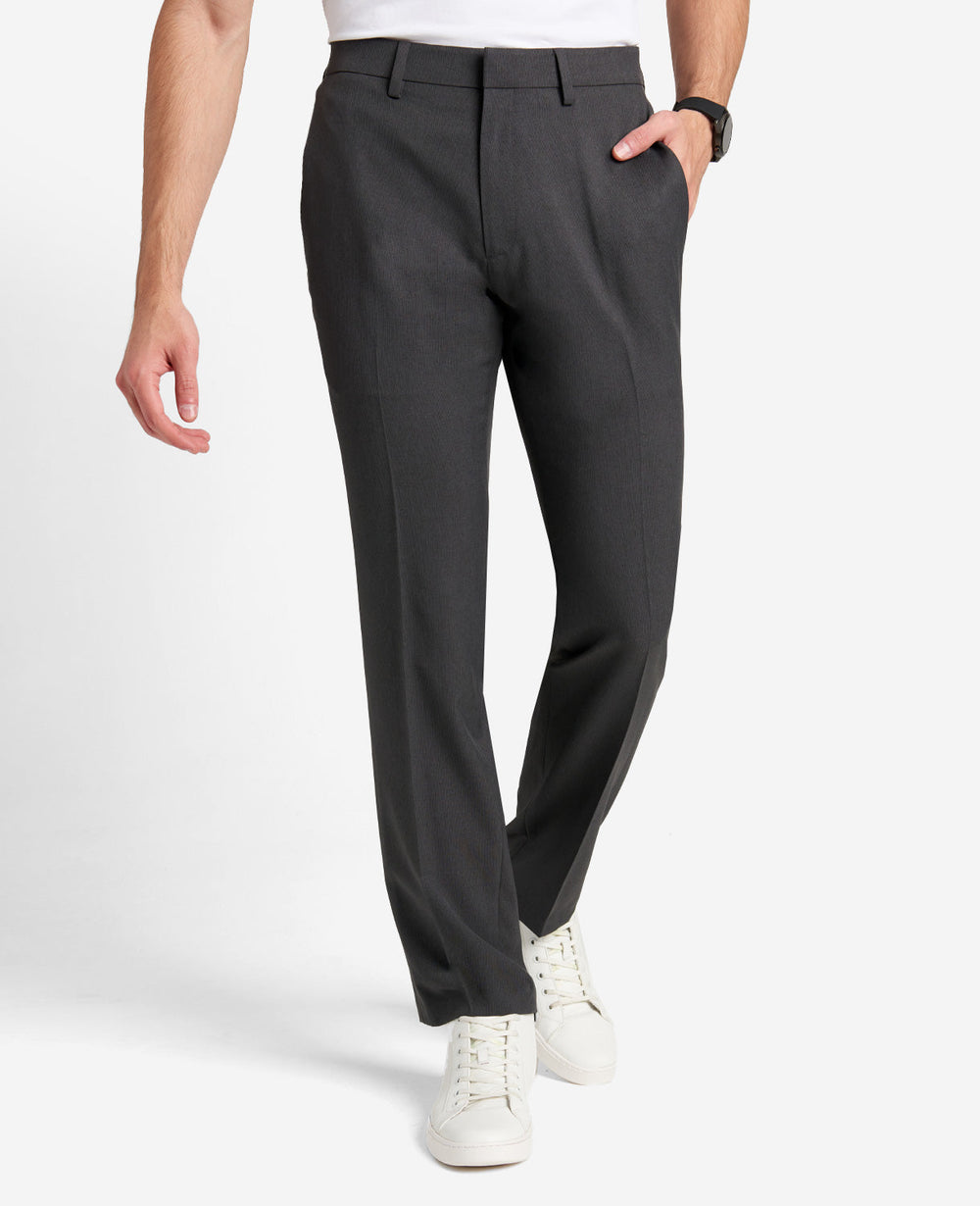 Modern-Fit Stretch Trouser – Charcoal Check | Kenneth Cole | Kenneth Cole CHARCOAL