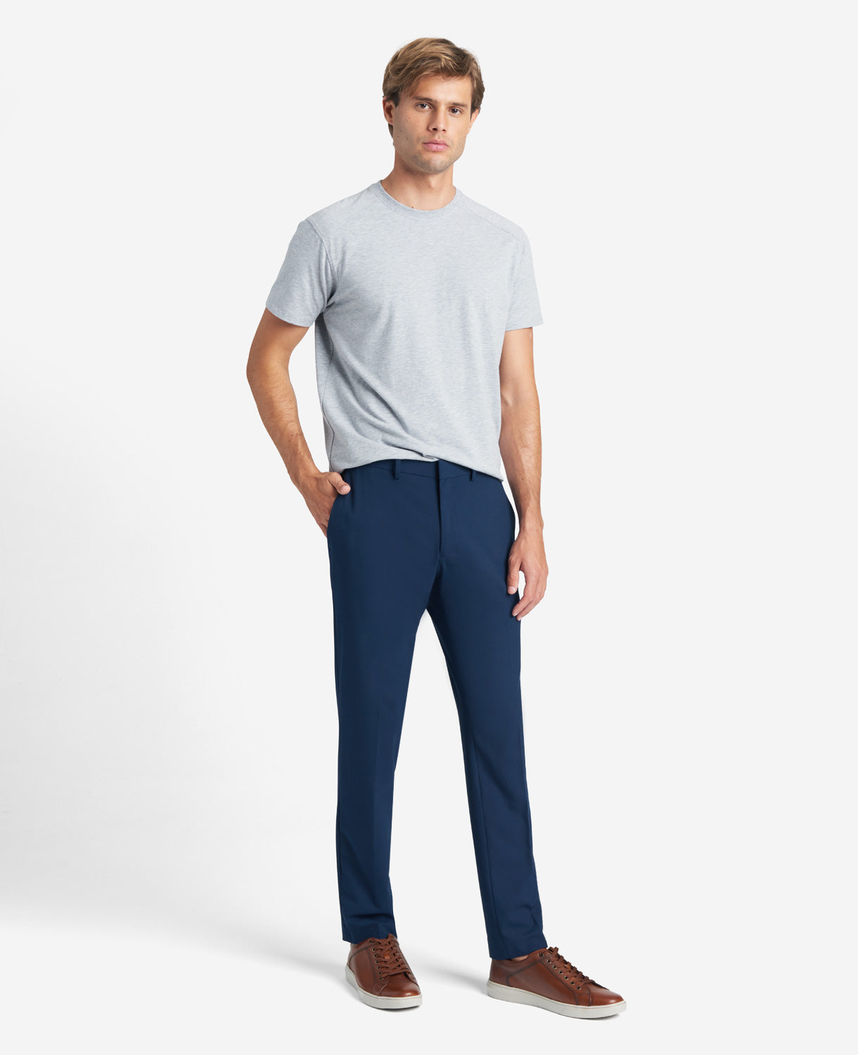 Shop Skinny-Fit Stretch Performance Pant, Blue | Kenneth Cole | Kenneth Cole BRIGHT BLUE