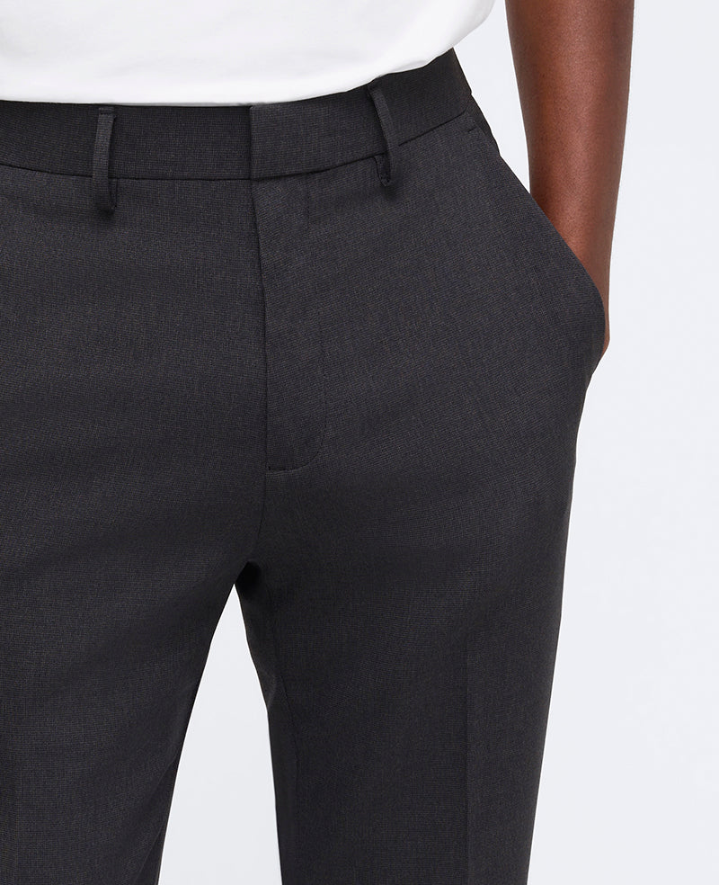 Shop Slim-Fit Tic Weave Dress Pant – Charcoal | Kenneth Cole | Kenneth Cole CHARCOAL
