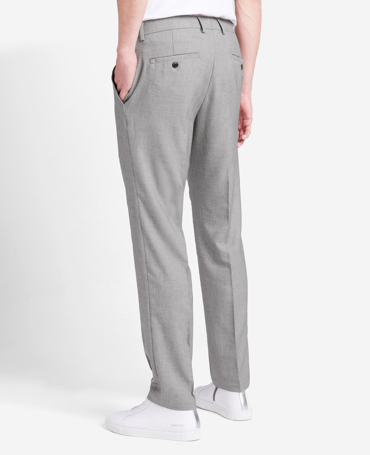 Shop Men's Stretch Modern-Fit Dress Pant, Oatmeal | KC | Kenneth Cole OATMEAL