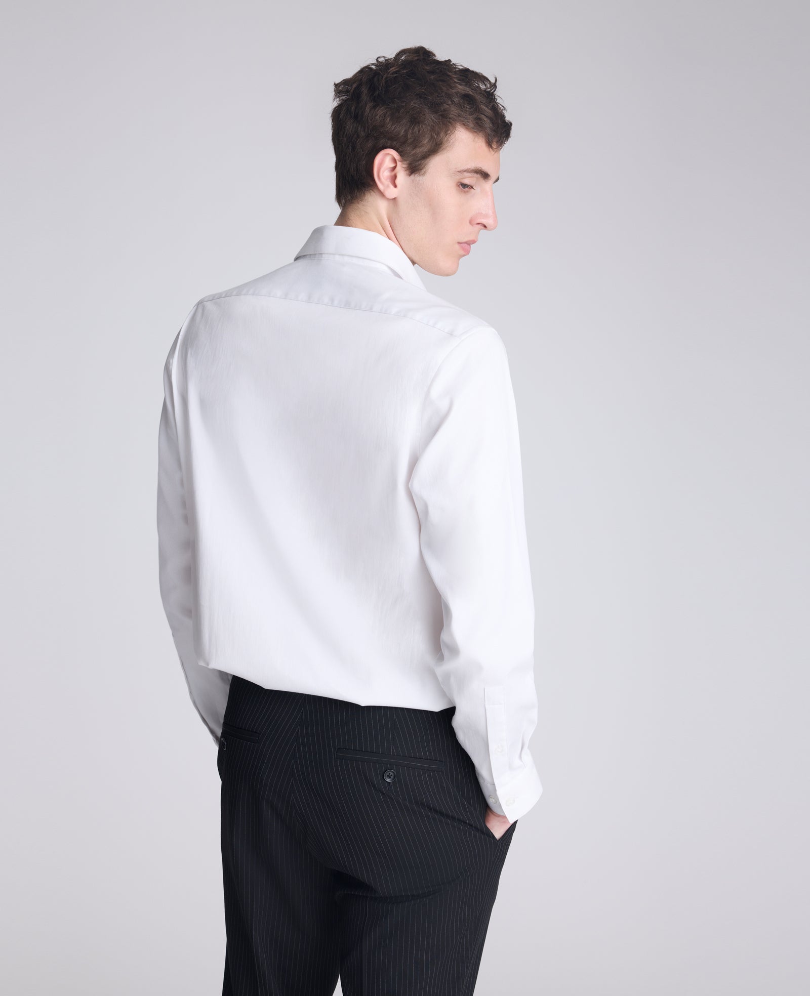 Buy Men's REACTION Slim-Fit Button-Down Dress Shirt, White | Kenneth Cole WHITE
