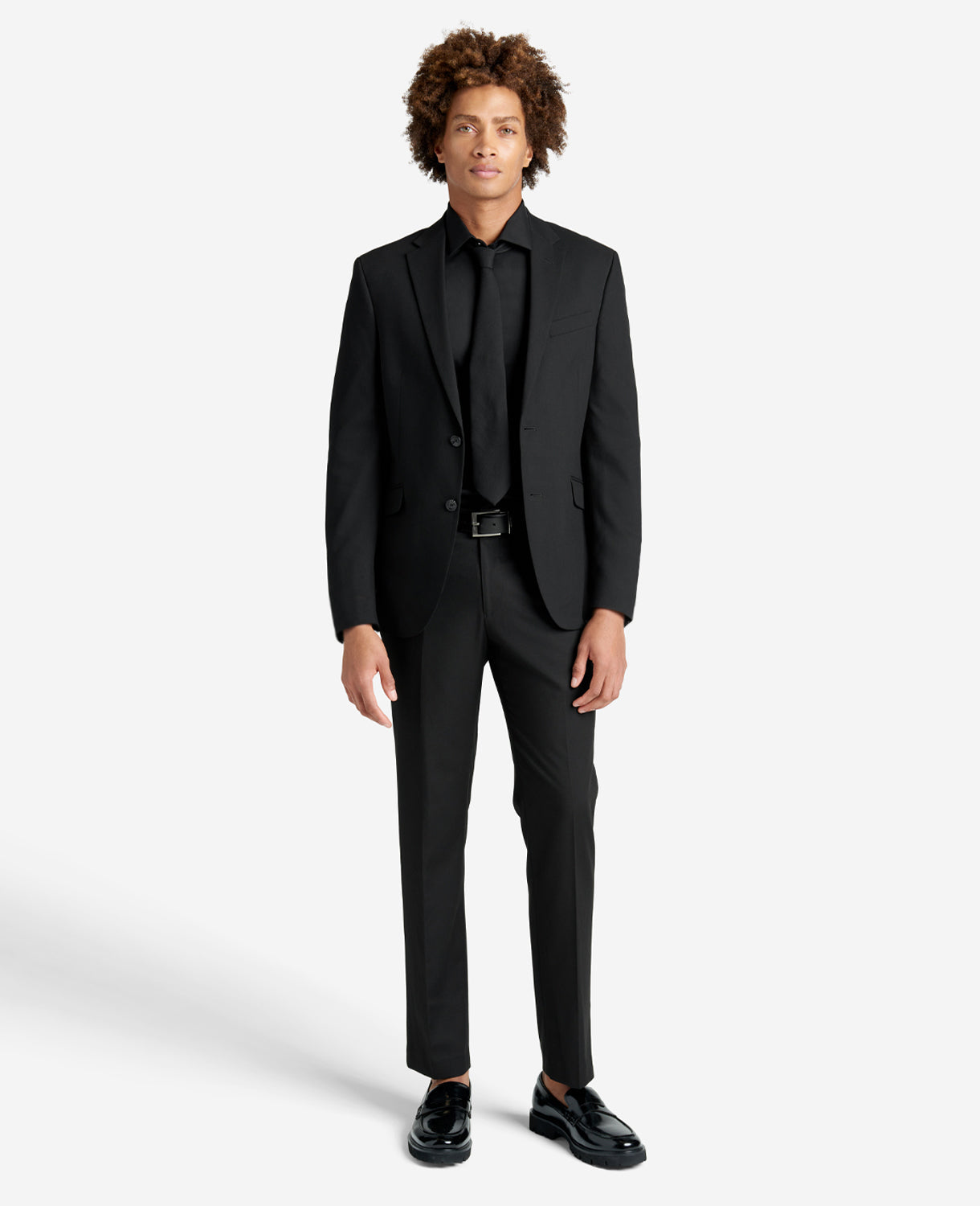 Shop Men’s Slim Fit Stretch Dress Shirt – Black | Kenneth Cole | Kenneth Cole BLACK