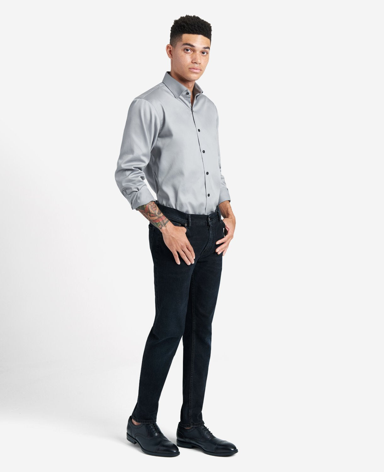 Flint Stretch Dress Shirt – Flex Collar with TEKFIT | KC | Kenneth Cole FLINT