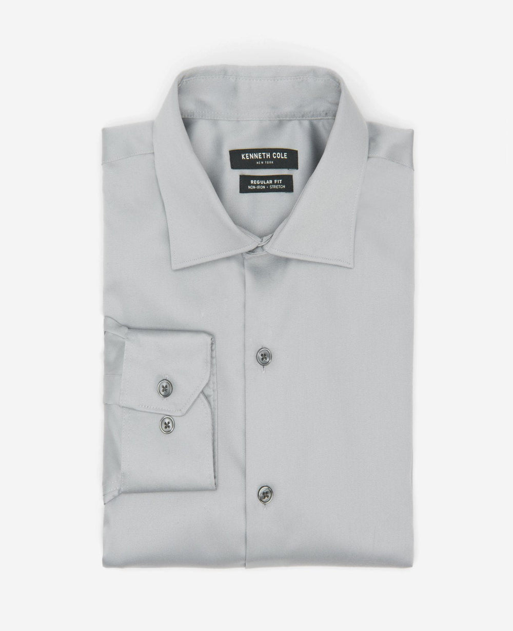 Flint Stretch Dress Shirt – Flex Collar with TEKFIT | KC | Kenneth Cole FLINT