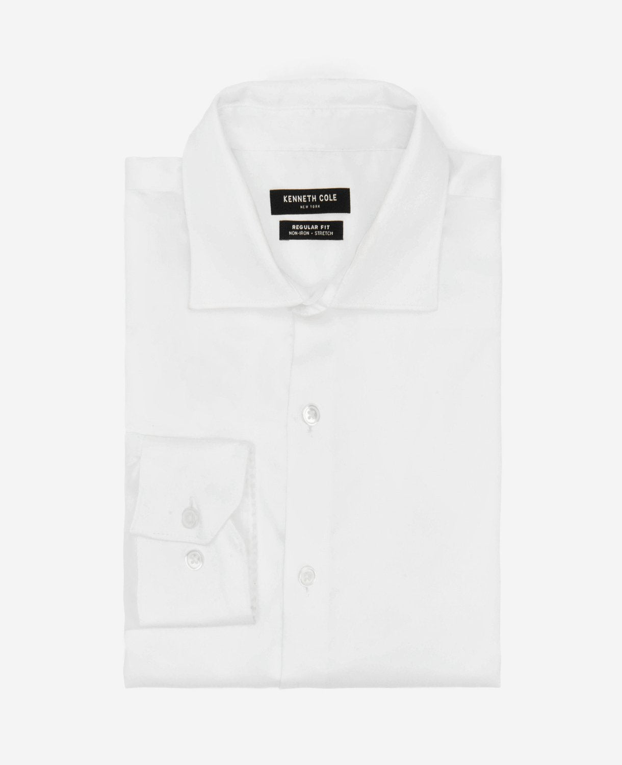 White Stretch Dress Shirt – TEKFIT Collar Mobility | KC | Kenneth Cole WHITE