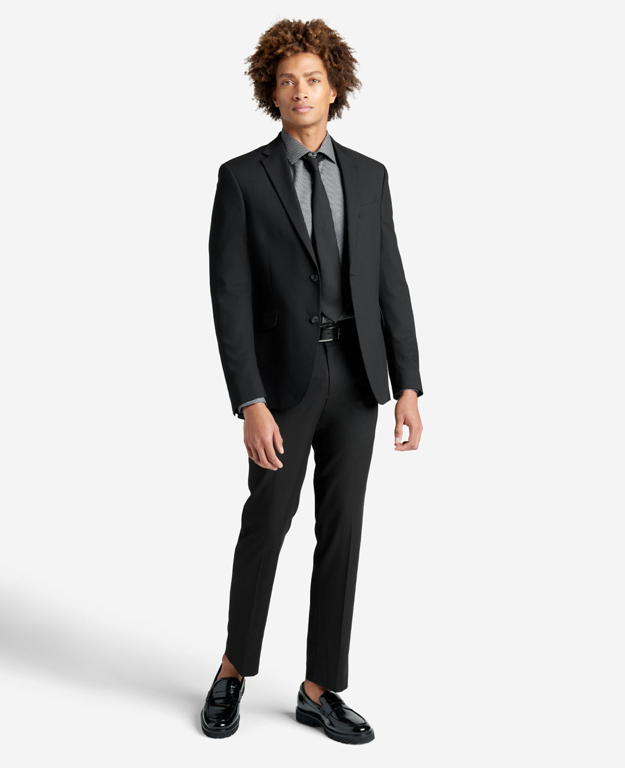 Slim-Fit Stretch Dress Shirt – Black Smoke | Kenneth Cole | Kenneth Cole BLACK SMOKE